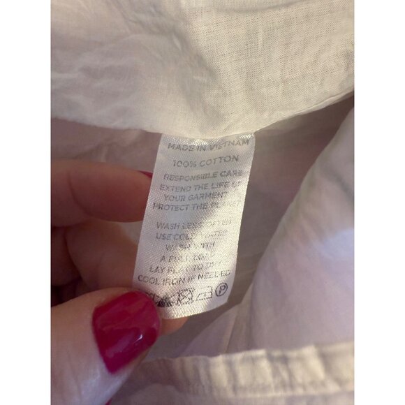 Hill House Smocked Hydrangea Mini Dress With Puff Sleeves Small - Picture 5 of 10